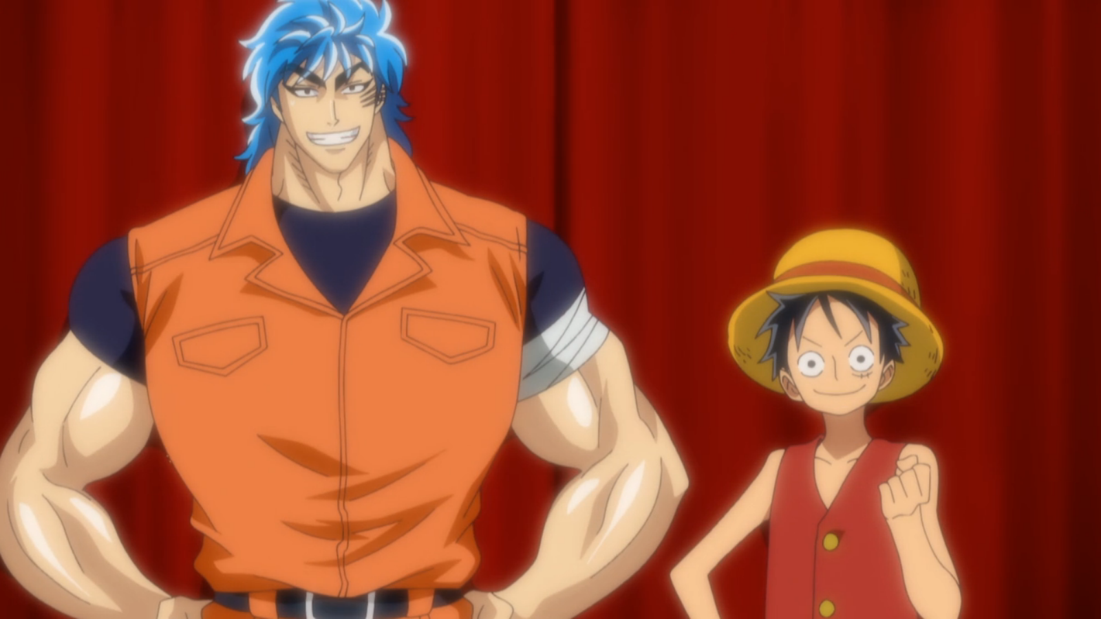 Toriko X One Piece Crossover Image - Toriko Crossover Ep 1 Toriko and Luffy Introduction.png