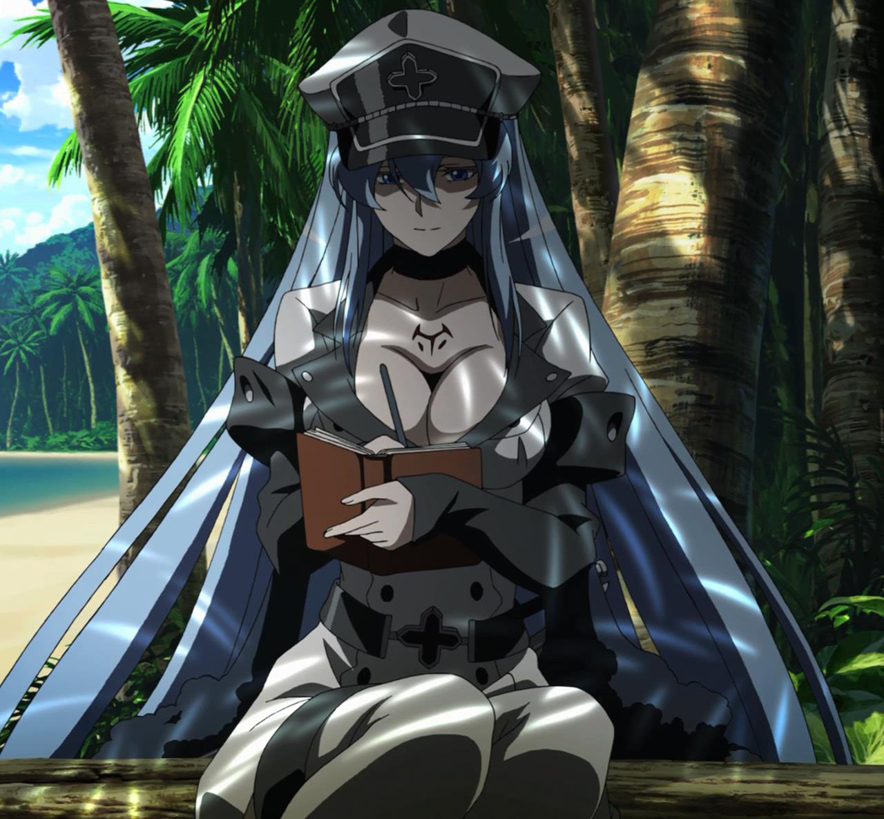 Image Esdeath  taking notes Akame  ga  Kill  Ep 14 jpg 