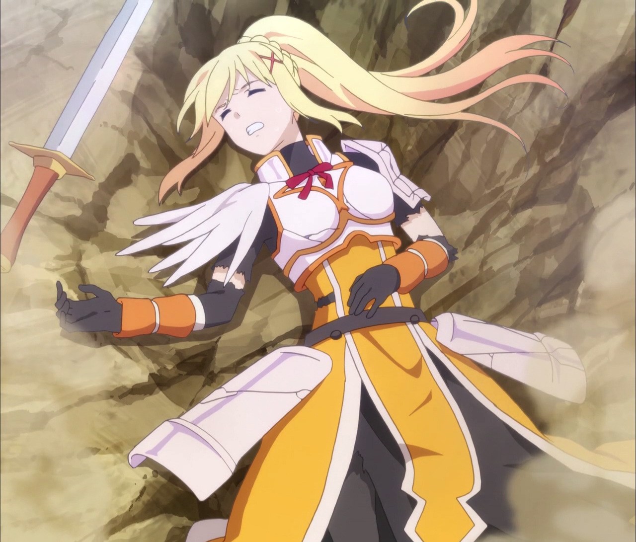 Image - Darkness Stitched Cap (KONOSUBA Ep 6).jpg | AnimeVice Wiki ...
