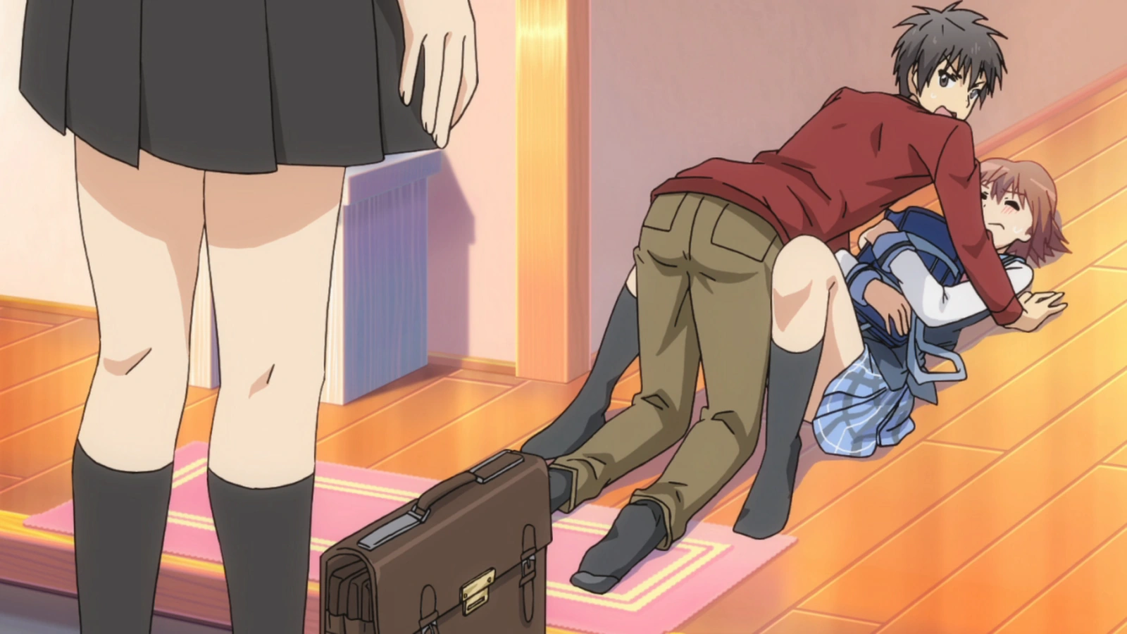 Image - Mutsuki finds Haruki on top of Yayoi (Danchigai Ep ...