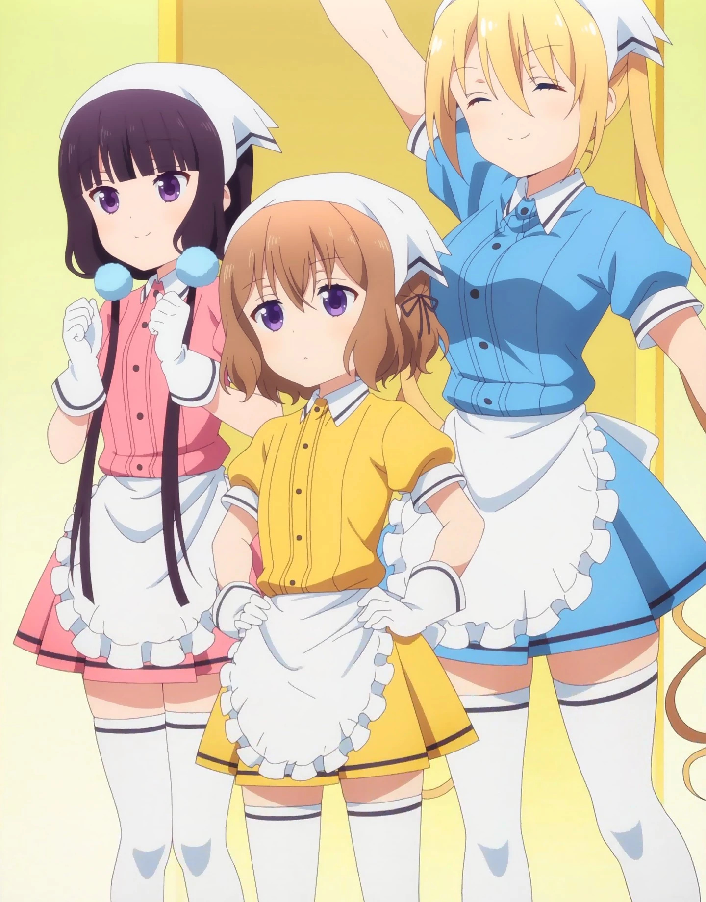 Image Maika, Kaho, and Mafuyu Stitched Cap (Blend S Ep 1