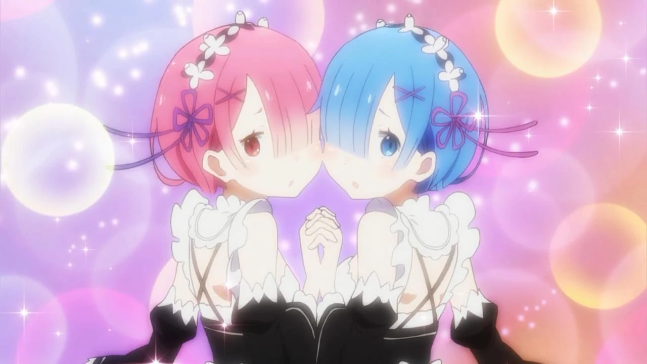 Image Ram and Rem (Re Zero Kara Hajimeru Isekai Seikatsu Ep 4).jpg