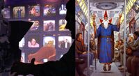 David Mattingly art subway wizard on animorphs 35 proposal inside cover