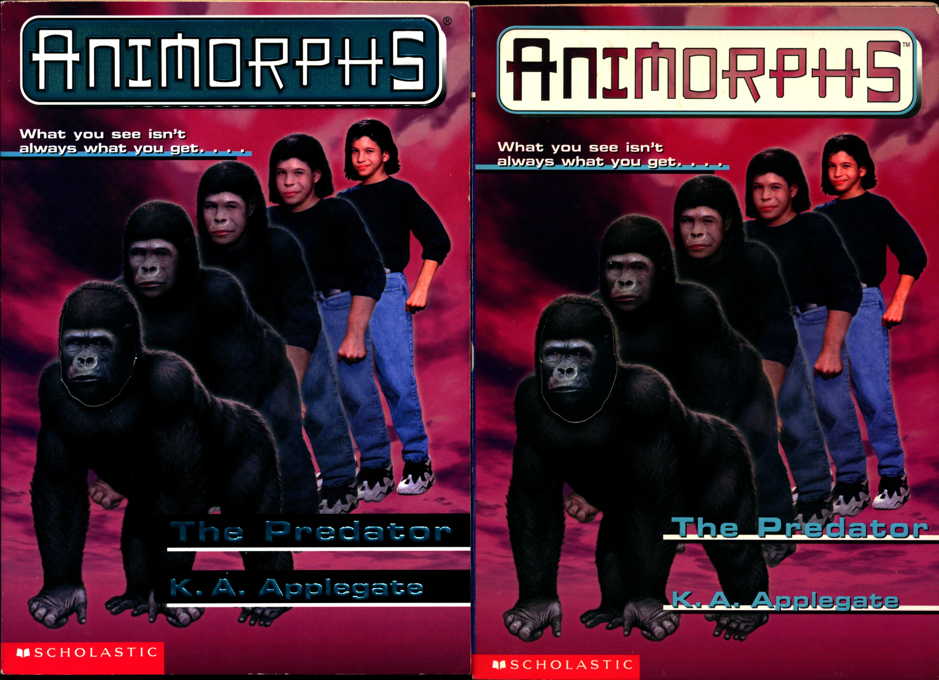 image animorphs book 5 predator 2 covers earlier and later