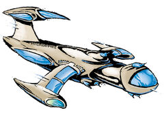 Andalite fighter licensee illustration anda clr