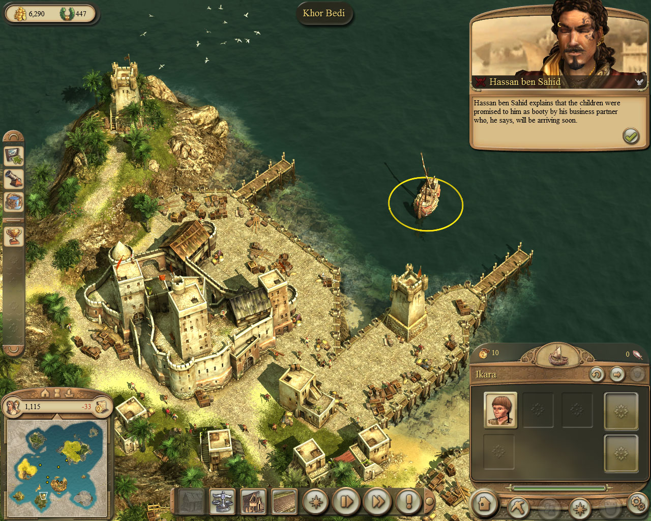 anno 1404 queue ship action