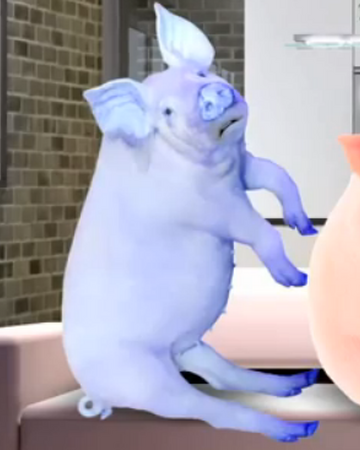 blue pig stuffed animal
