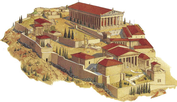 Resultado de imagen para acropolis dibujo