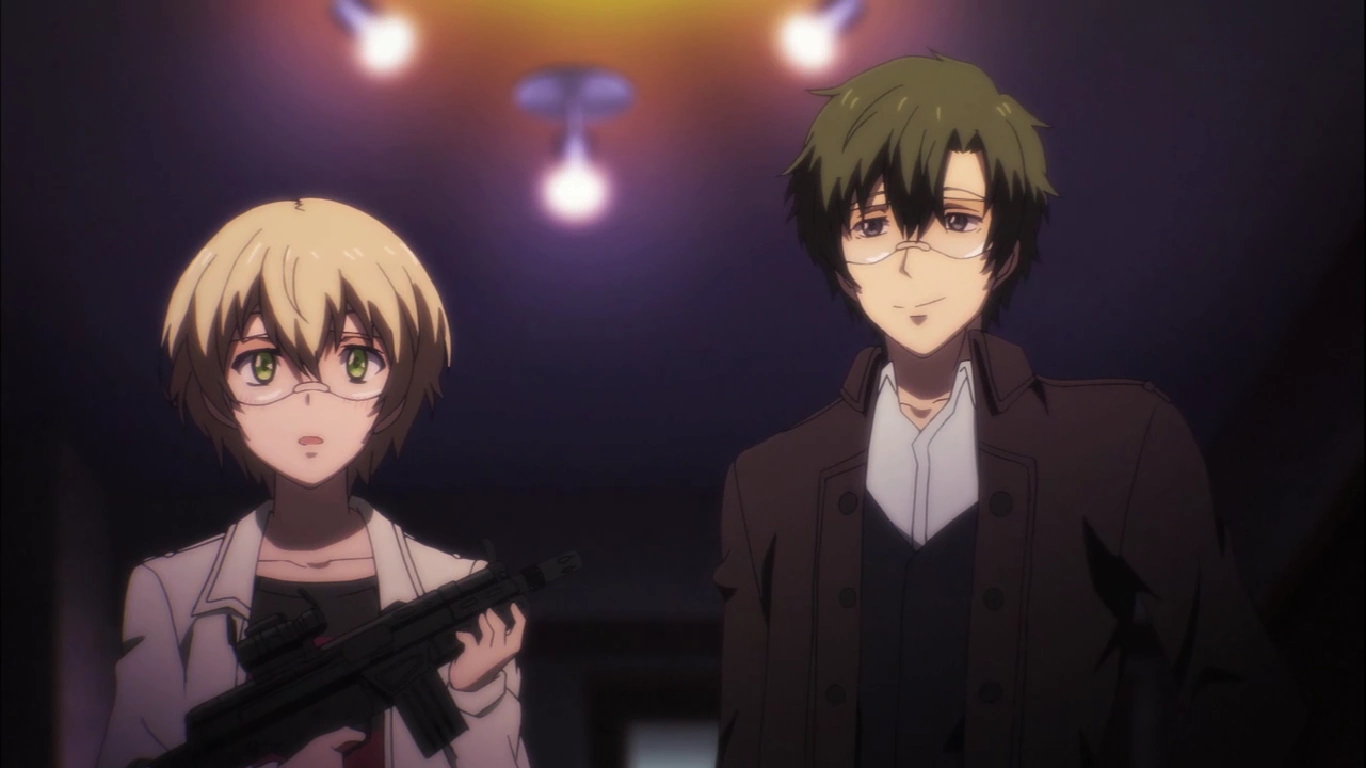Image Hotaru and Midori Aoharu x Kikanjuu episode 11