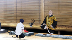 Rin hablando con Tatsuma