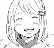 Shiemi contenta con Yukio