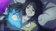 Yuri con sus hijos