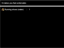 Screenshot item menu