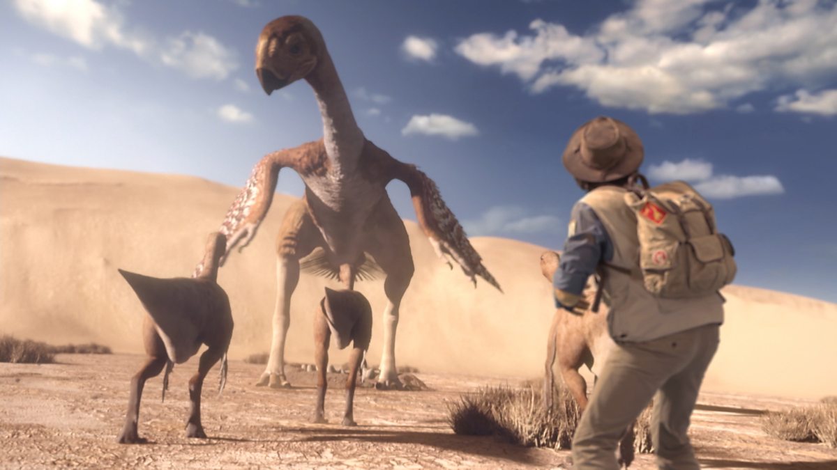 Gigantoraptor and Feather | Andy's Prehistoric Adventures Wiki | FANDOM powered by Wikia