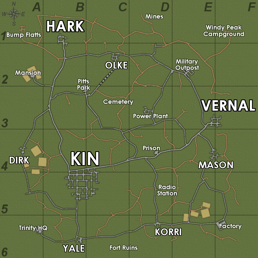 Map The Apocalypse Rising Wiki Fandom Powered By Wikia - roblox apoc map