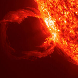 Erupting Prominence Observed by SDO on March 30, 2010