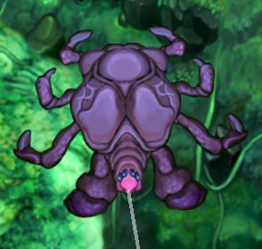 Fish big enemy crab spider