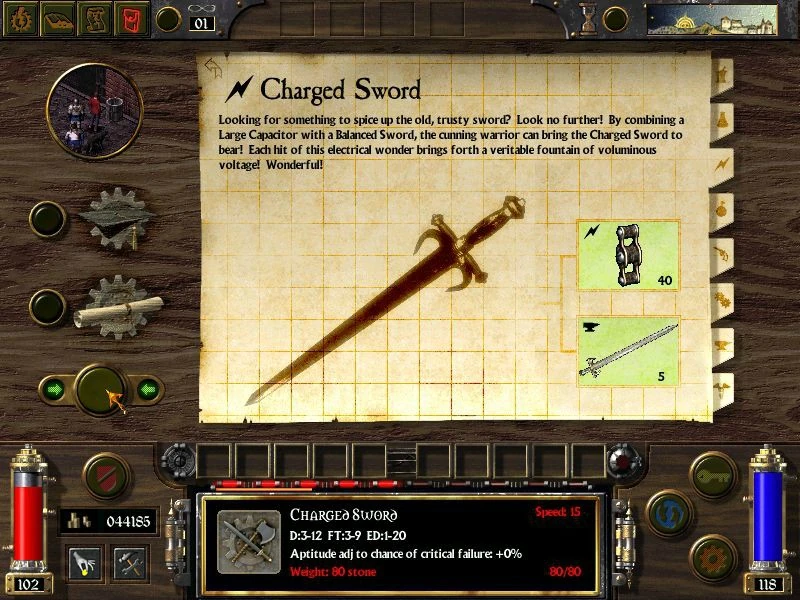 Charged Sword Arcanum Of Steamworks and Magick Obscura Wiki FANDOM