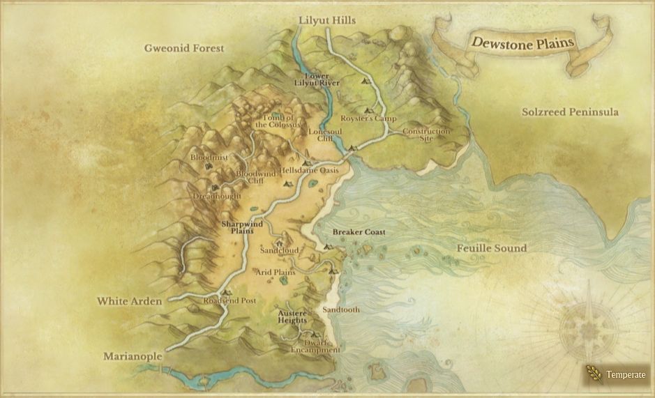 archeage map falcorth plains land