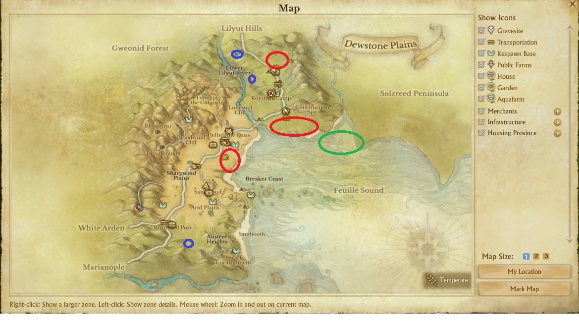 archeage map border