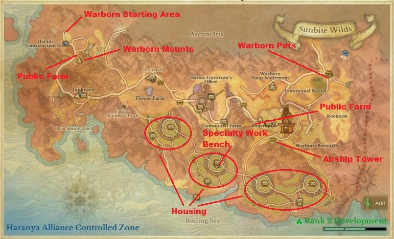 archeage map housing