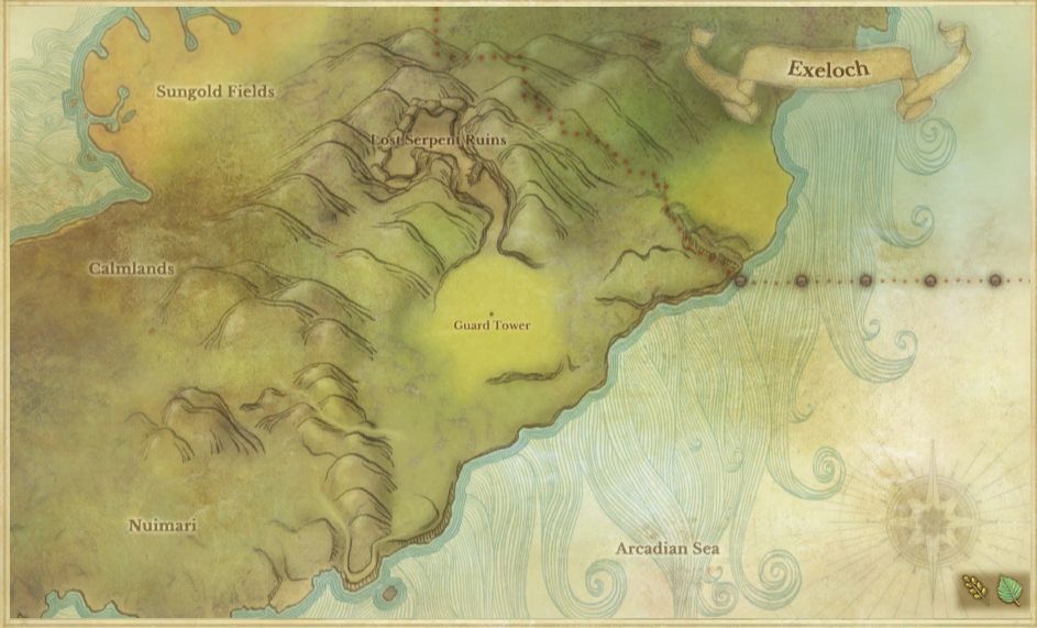 archeage map with zones