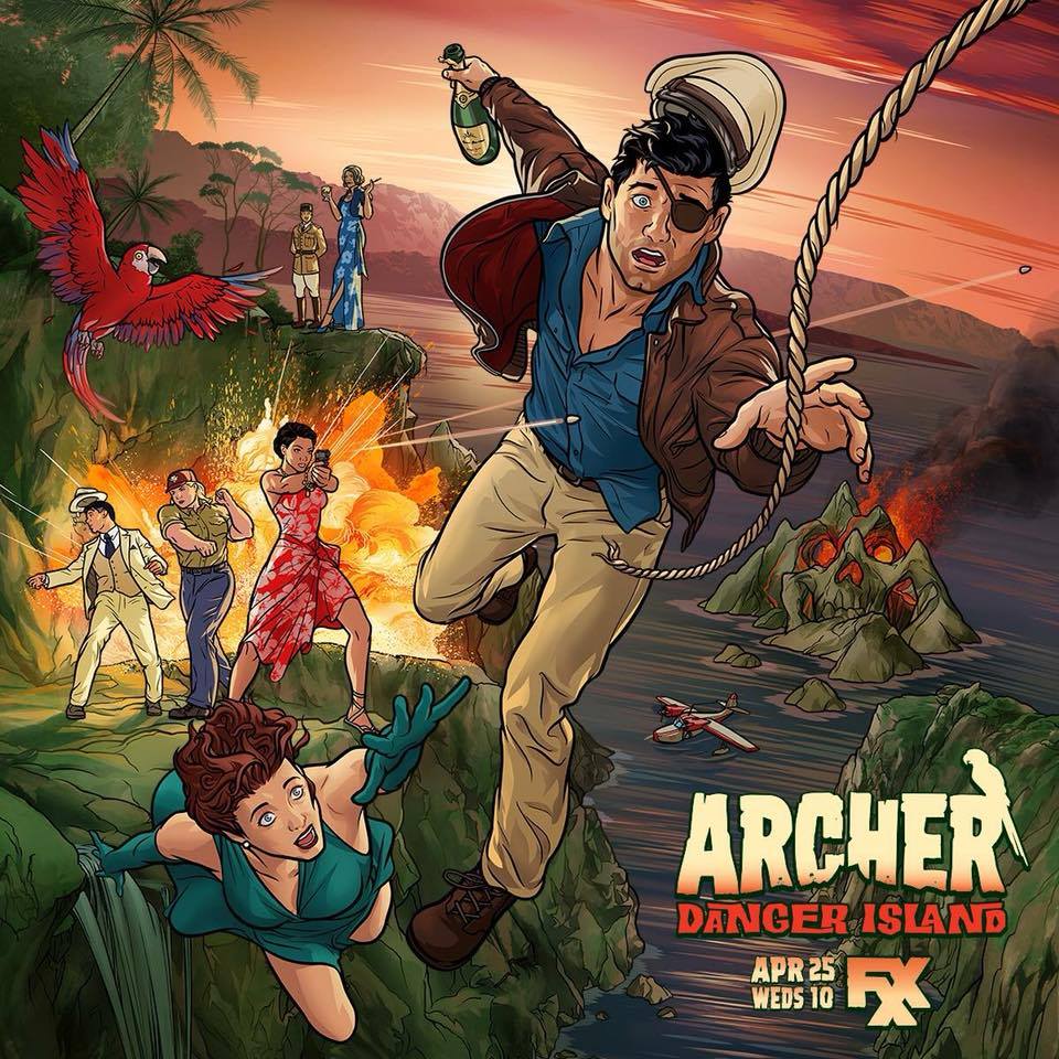 Resultado de imagem para archer danger island poster