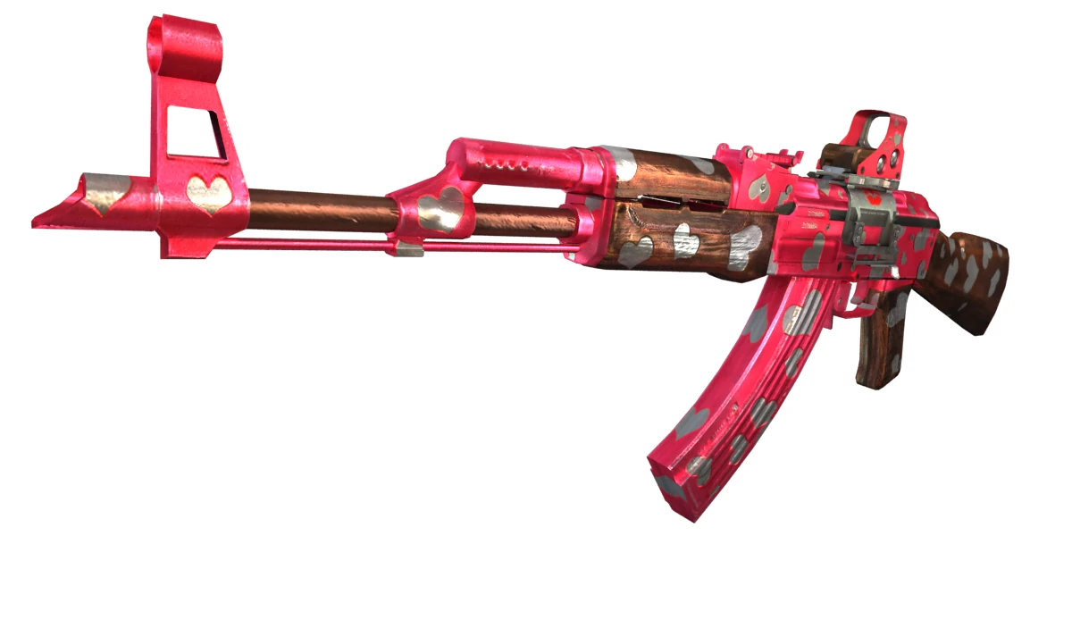 Image - AK-47 Pink Heart white back.jpg | ArcticCombat Wiki | FANDOM