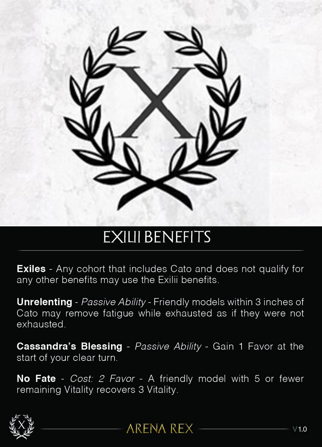 Exilii Benefits