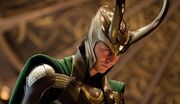 Loki with helmet