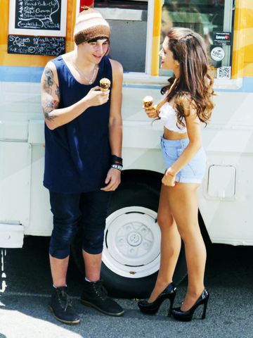 Image - Baby - jai & ariana eating ice cream.png | Ariana Grande Wiki