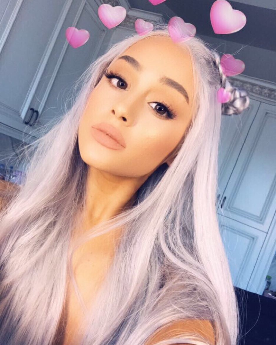 Image - Ariana Grande Platinum Hair October 2017.jpg | Ariana Grande ...