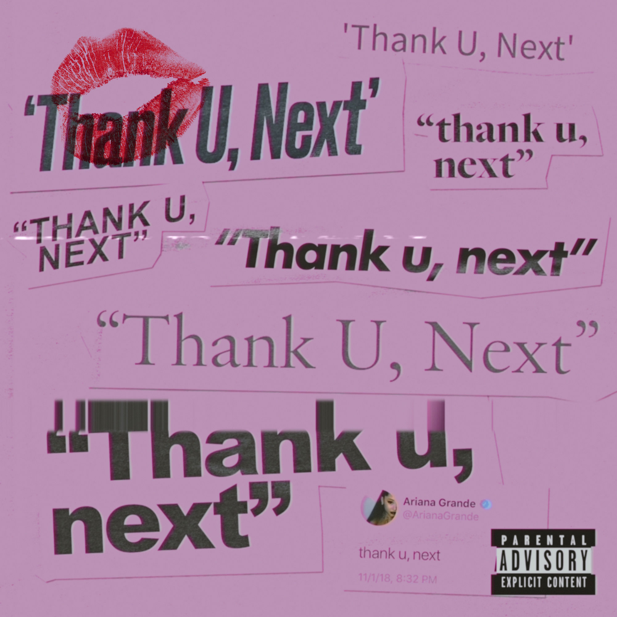 Resultado de imagem para thank u next cover