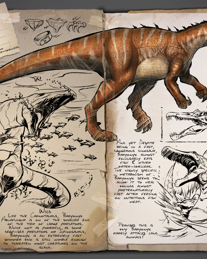 Baryonyx Ark Survival Evolved Wiki Fandom