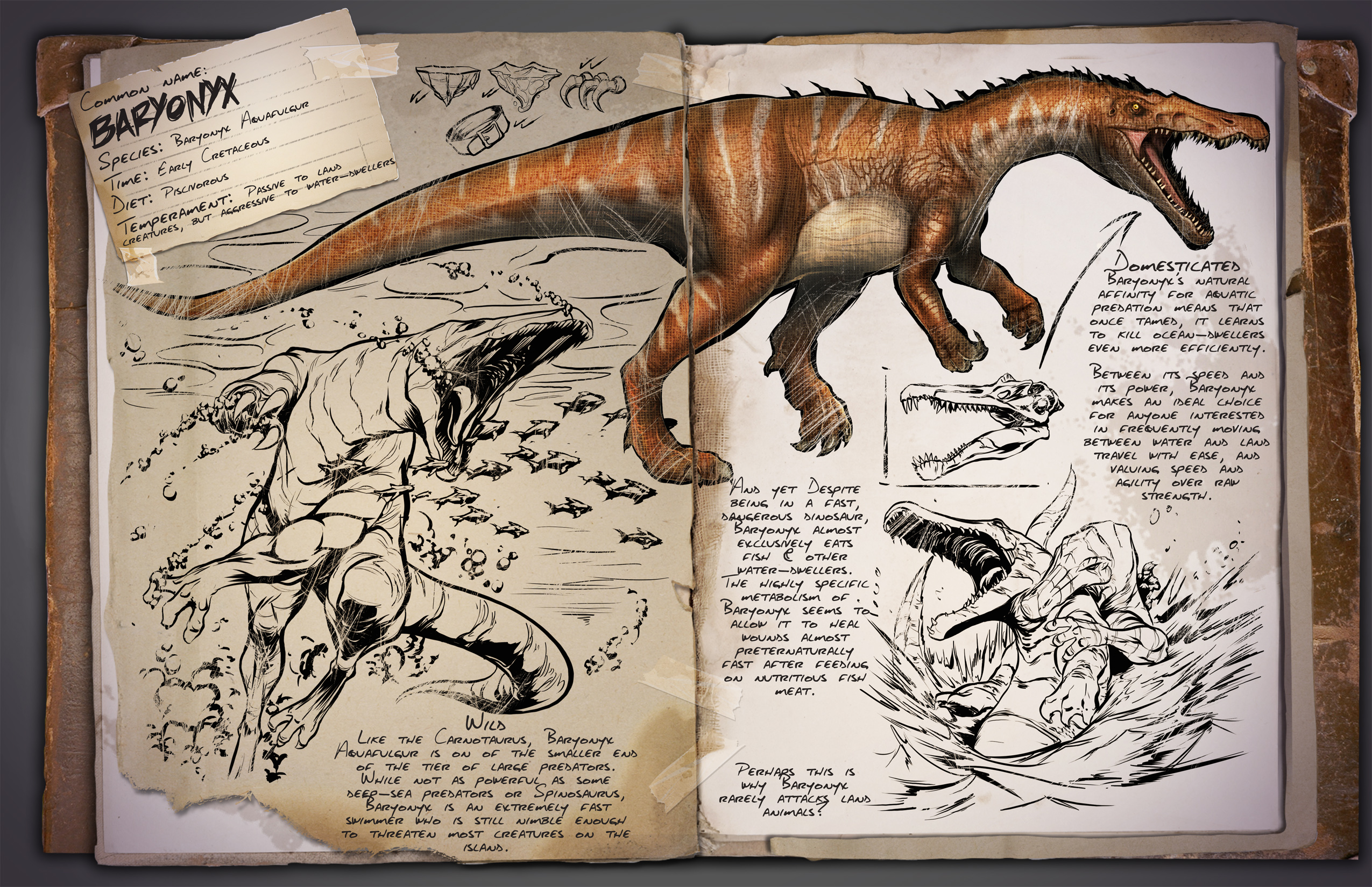 Baryonyx | ARK: Survival Evolved Wiki | Fandom