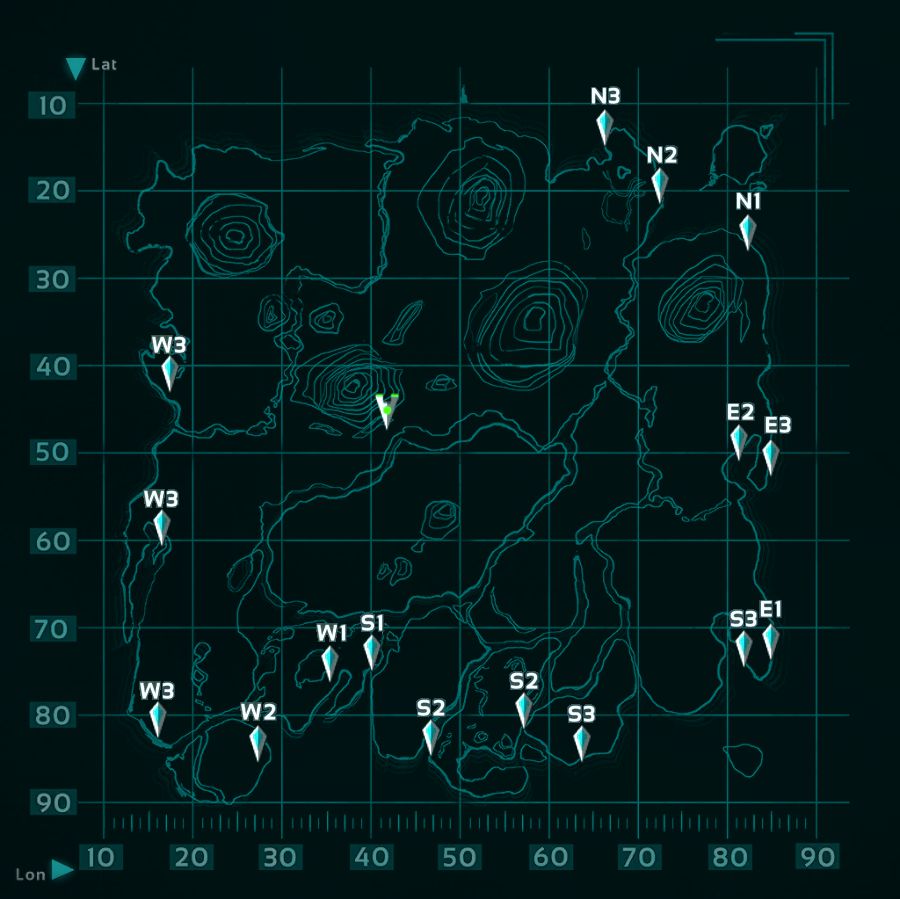 Map Of The Island Ark Maping Resources