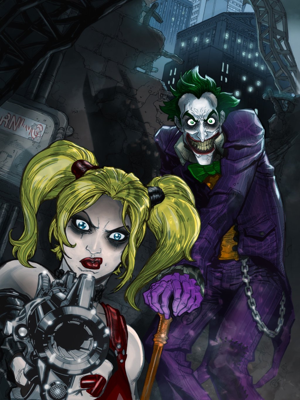 Image - Arkham city harley quinn and joker colors by dmonkey1000 ...