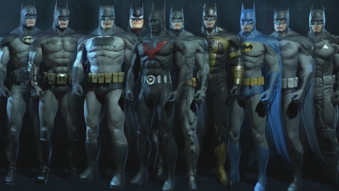 Image Arkham seriesBatsuitscollection.jpg Arkham Wiki FANDOM