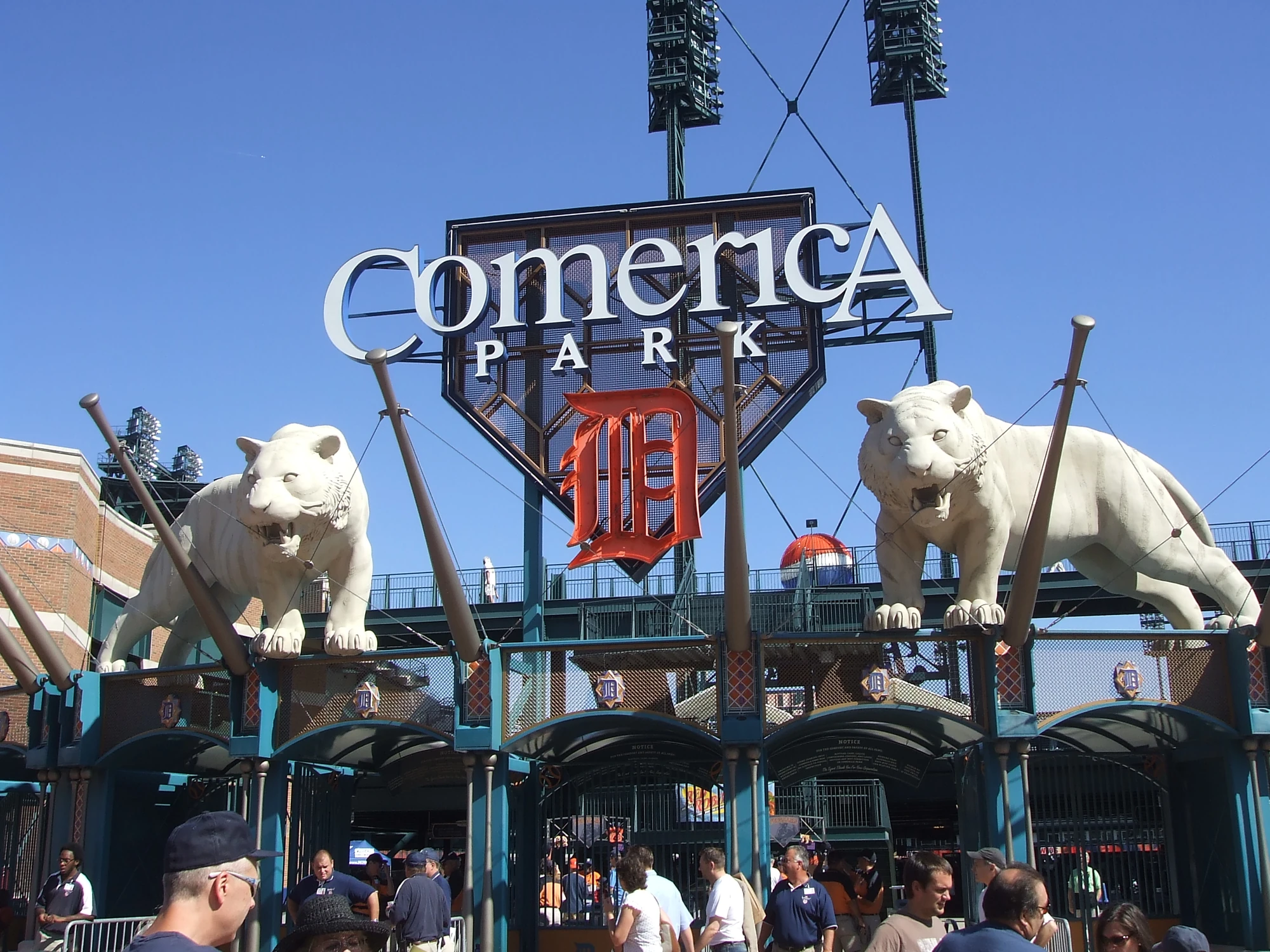 Image 1188254156 Comerica Park The Entrance.JPG ArmchairGM Wiki