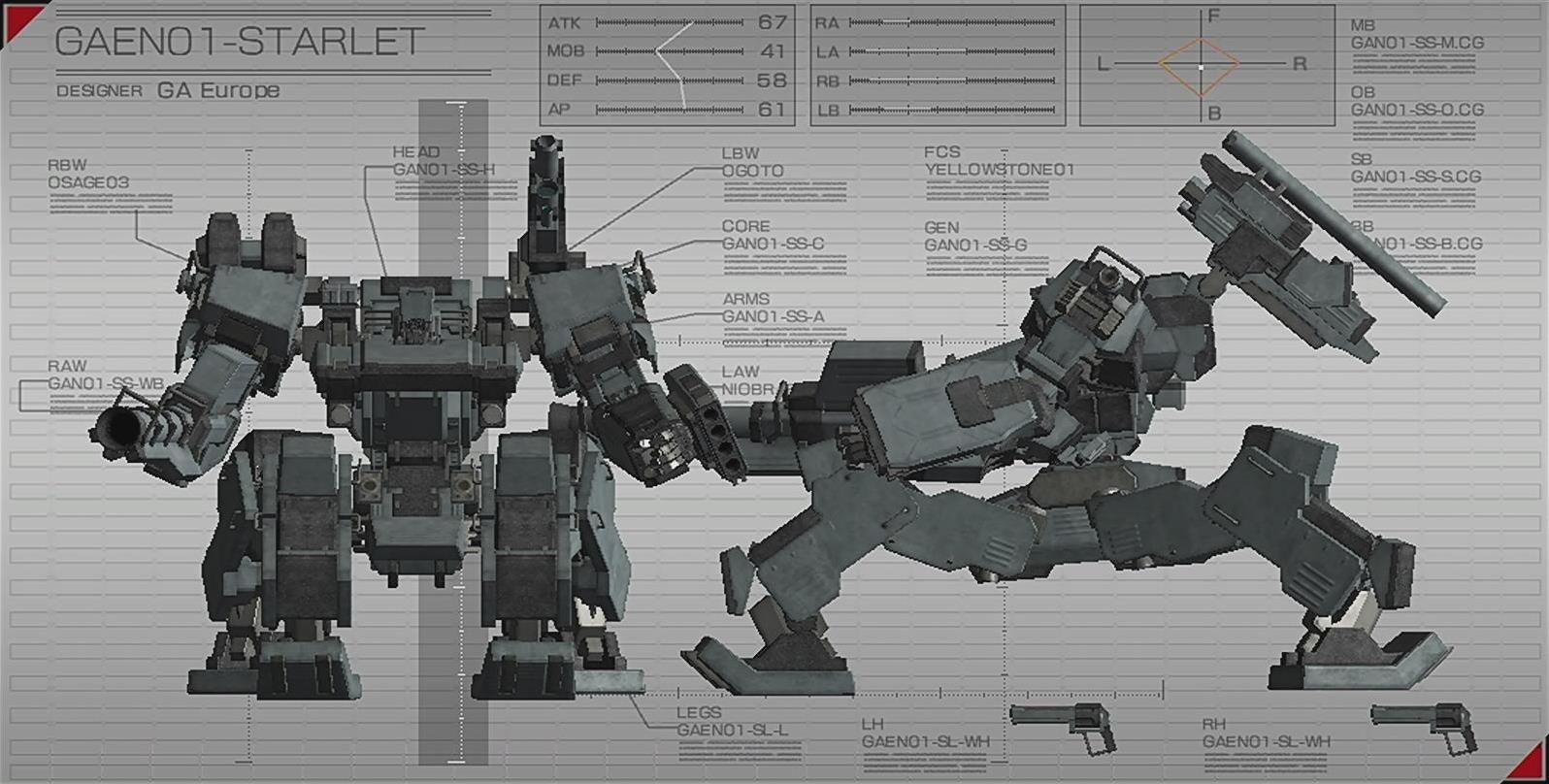 Gaen01 Starlet Armored Core Wiki Fandom