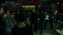 The briefing to prepare Black Lightning team raid in Markovia