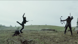 Jax saving Stein from Merlyn