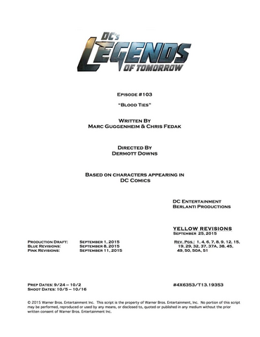 File:DC's Legends of Tomorrow script title page - Blood Ties.png