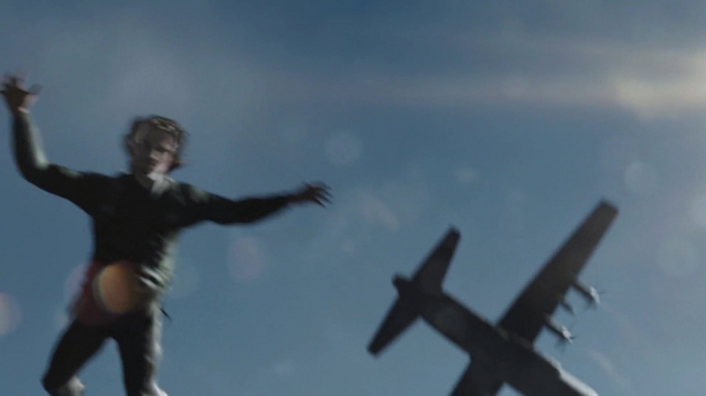 File:Oliver is forcibly parachuted back to Lian Yu.png