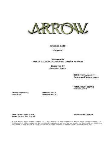 File:Arrow script title page - Genesis.png
