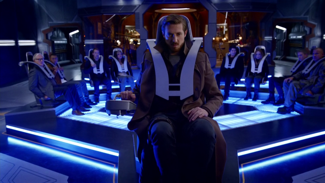 File:Rip Hunter pilots the Waverider for his team for the first time.png