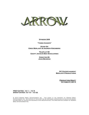 File:Arrow script title page - Three Ghosts.png