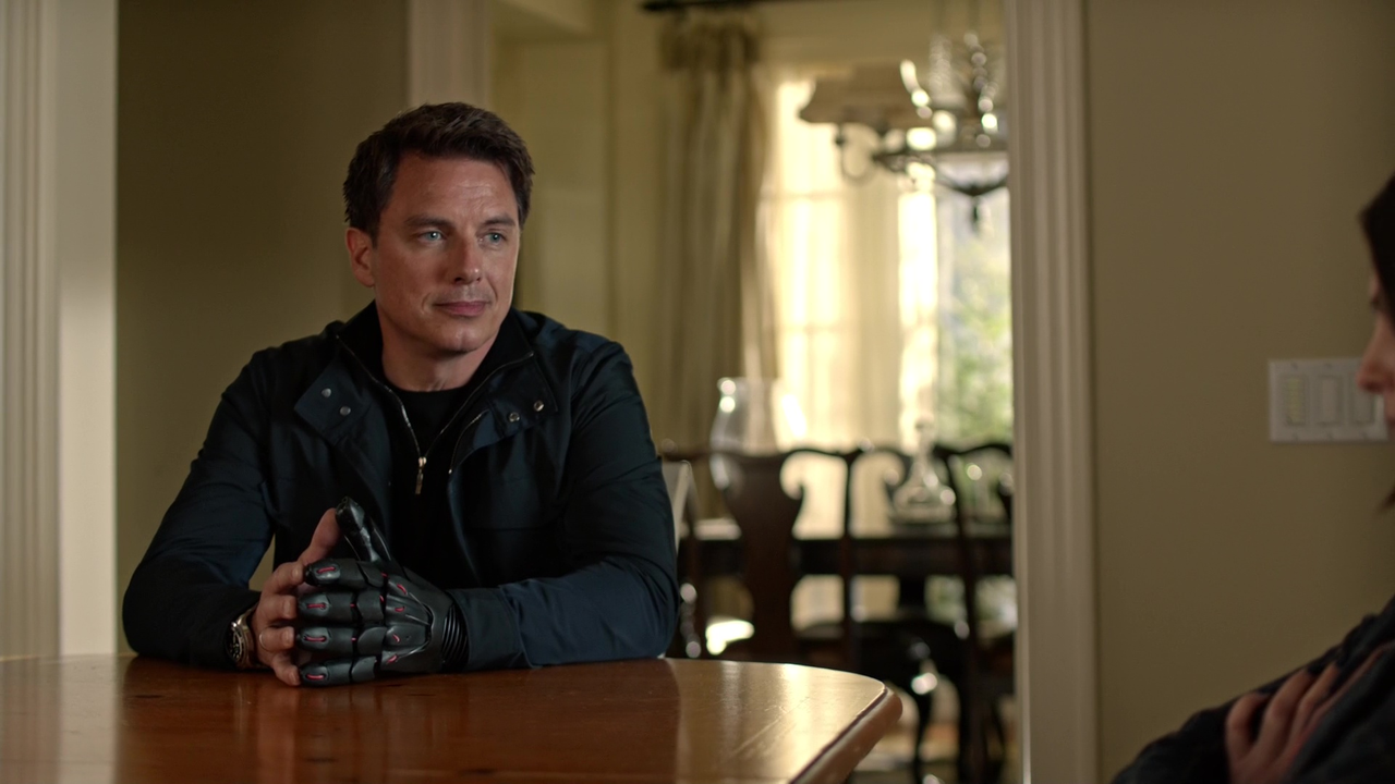 Malcolm Merlyn S Cybernetic Hand Arrowverse Wiki Fandom