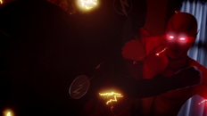 The Flash vs. the Reverse-Flash in the year 2000