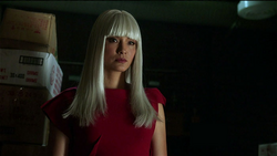 China White with a fringe